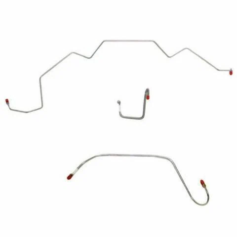 1966 Dodge Coronet Front Brake Line Kit Power Brakes Steel - RKT6606OM